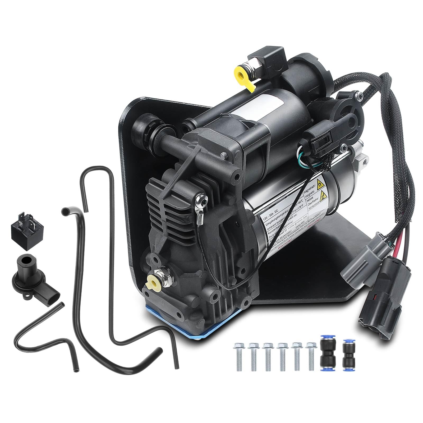 Frankberg Air suspension Compressor Level control Compatible with Discovery III L319 2004-2009 Discovery III LA 2004-2009 R.a.n.g.e R.o.v.e.r Sport L320 2005-2013 Replace# LR061663