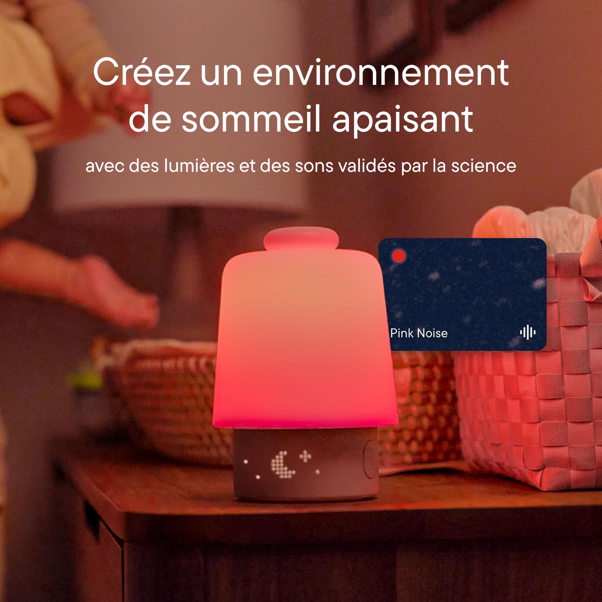 Hatch Baby Machine à Sons et Veilleuse Bruit Blanc pour Bébé, Entraîneur de Sommeil, Réveil Heure de se Lever