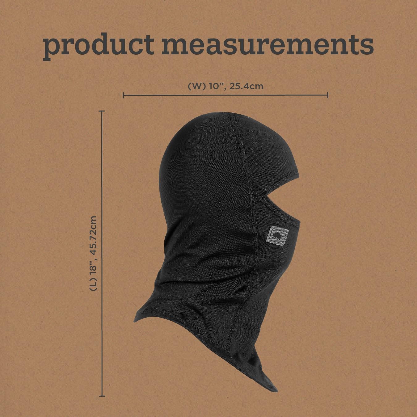 Turtle Fur Youth Comfort Shell UV MaxClava Lightweight Balaclava, Ages 7-12, Black