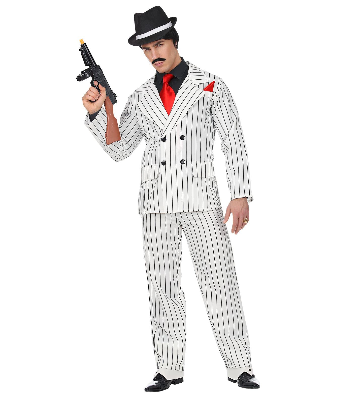 Widmann Men's Gangster Fancy Dress Costume - White (m)