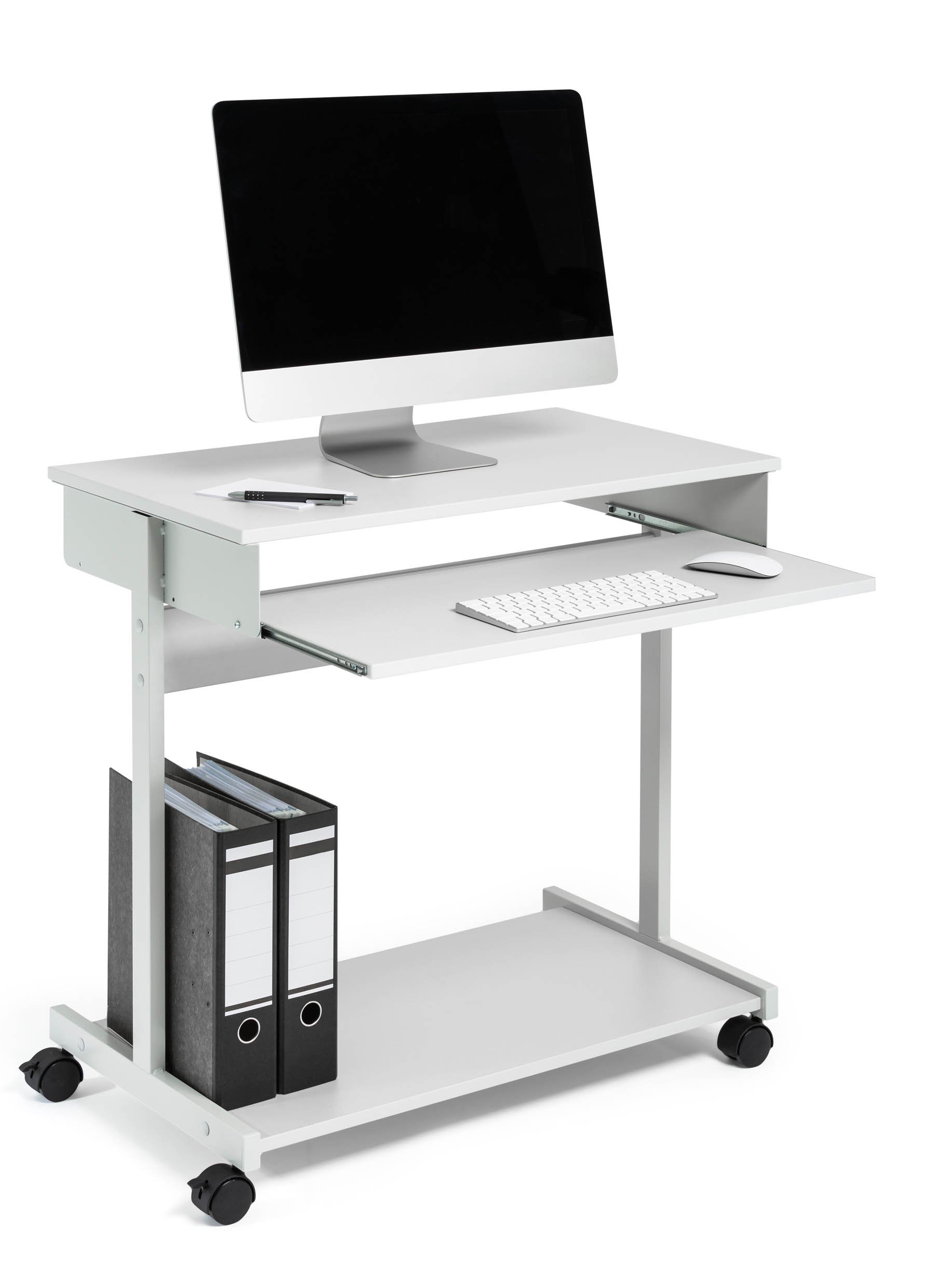 Durable PC Workstation Mobile Stand - Grey