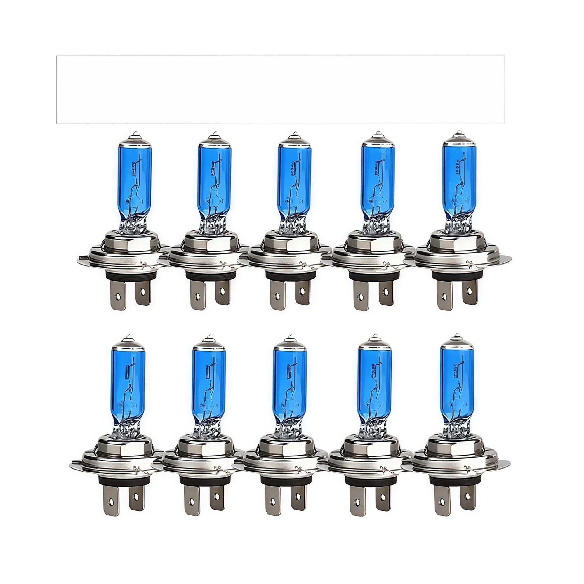 10 Uds 24V H7 100W 5000K Bombilla halógena Luces antiniebla súper Brillantes lámpara de Faro de Alta Potencia Fuente de Coche estacionamiento Blanco