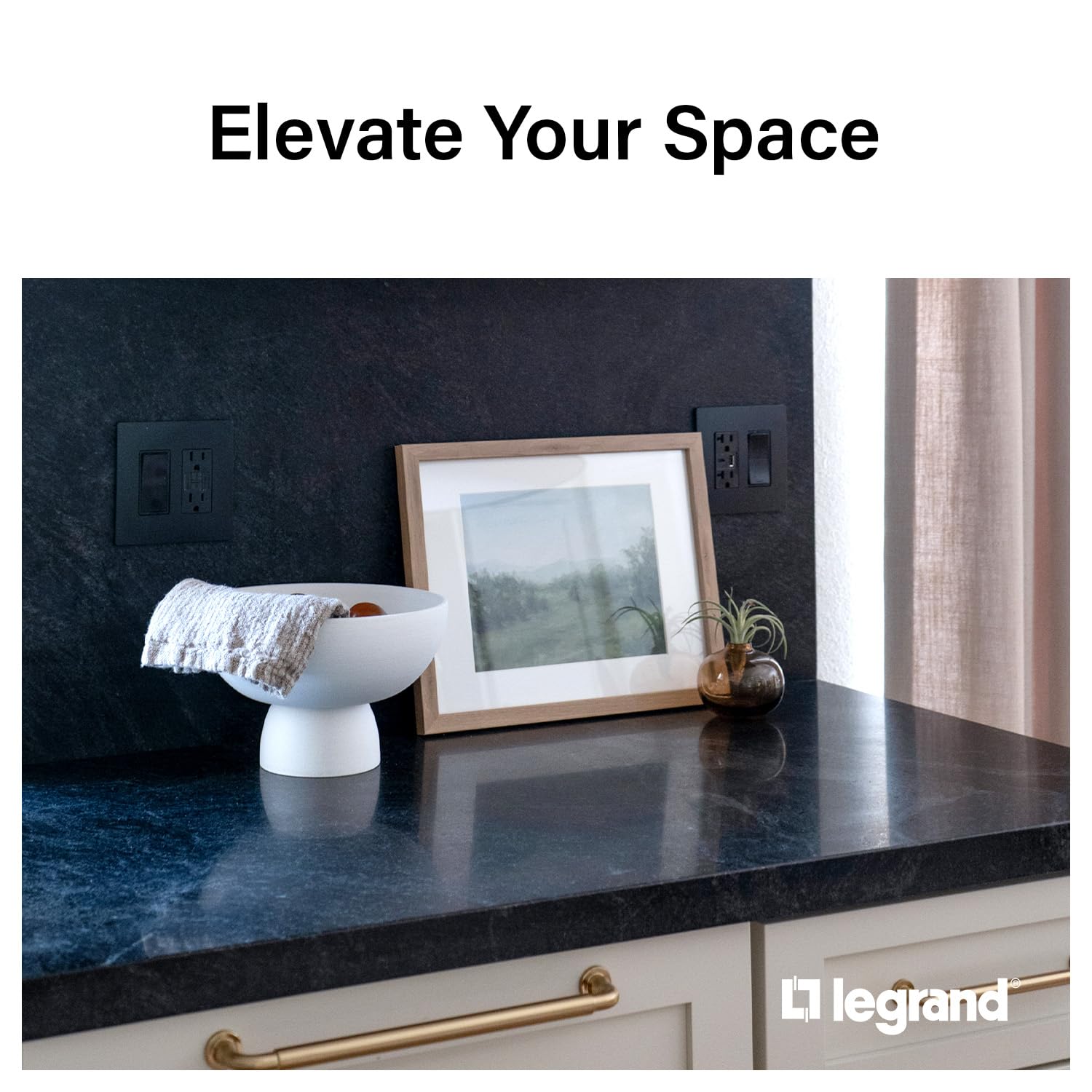 Legrand-Pass & Seymour Radiant Inviolable Outlet, 2097TRBKCCD4