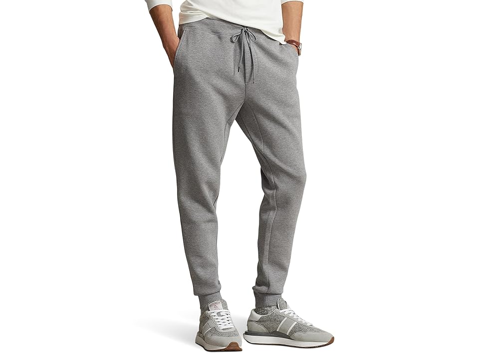 Polo Ralph Lauren Double-Knit Jogger Pant (Steel Heather) Men's Casual Pants INTERNATIONAL SHIPPING