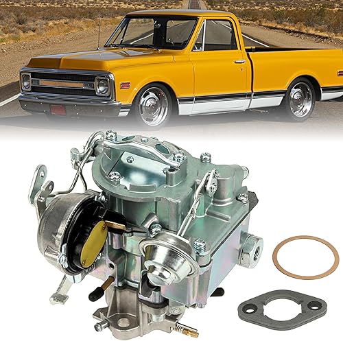 Partol Carburador de 1 barril para Chevrolet GMC L6 carburador para motores Chevy 292 L6 - 4.1L 250 y 4.8L 292 2007-2016 (estrangulador automático)