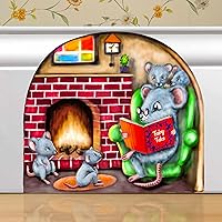 Vista 10 de Mouse Reading Book, Wall Decor Sticker Decal, Kids Room, Classroom, Home, Bedroom, Bookcase, Book Lover, of Mice and Men, Children, Adorable