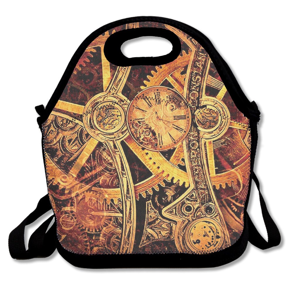 Cool Steampunk Gears Lunch Bag Lunch Tote Lunch Box Handbag for Kids and Adults