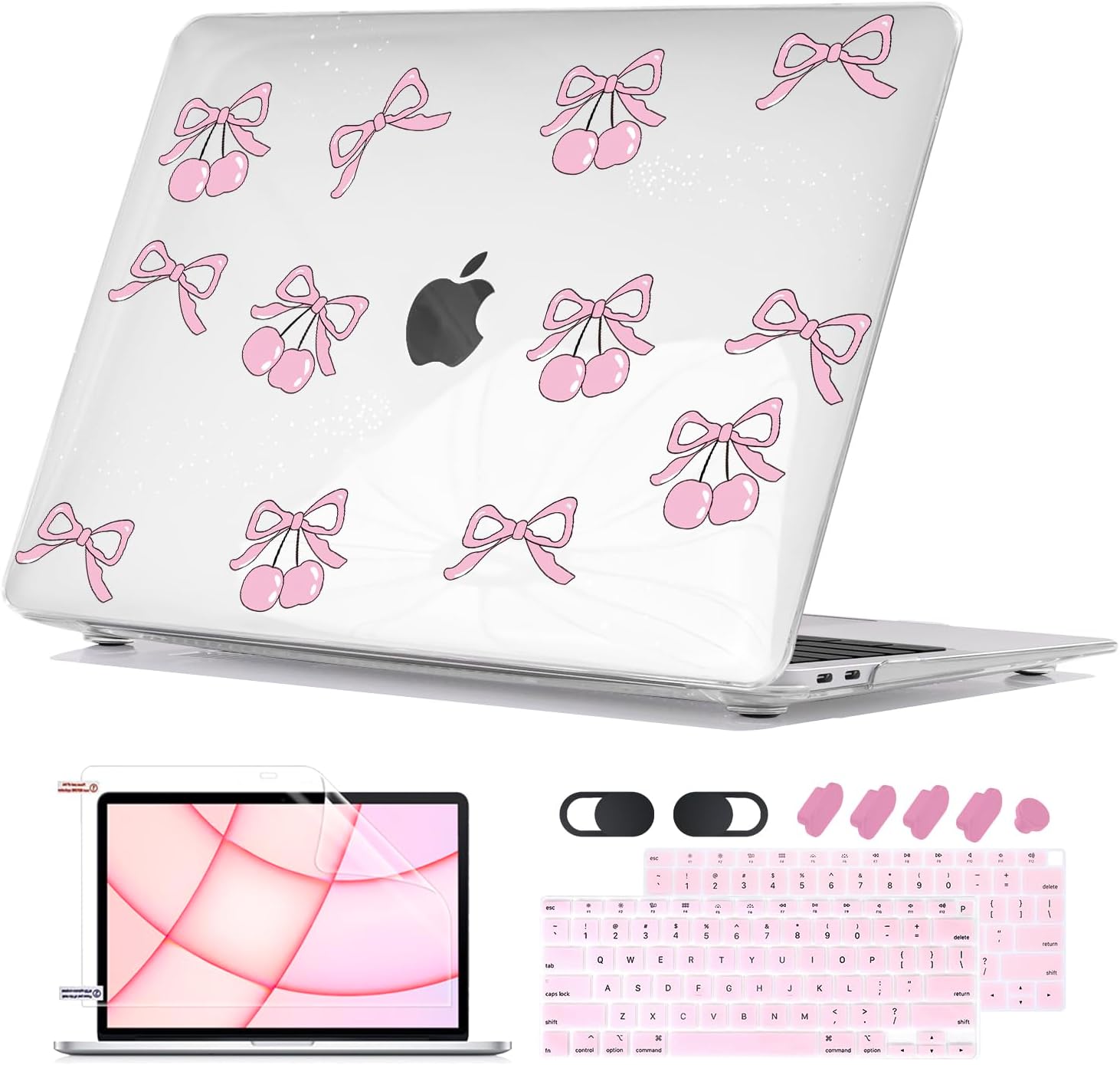 Compatible with MacBook Air 13 inch Case 2021 2020 2019 2018 Release M1 Chip A2337 A2179 A1932 Retina Display, Printed Pattern Plastic Hard Shell Case Keyboard Cover Screen Film, Astronaut