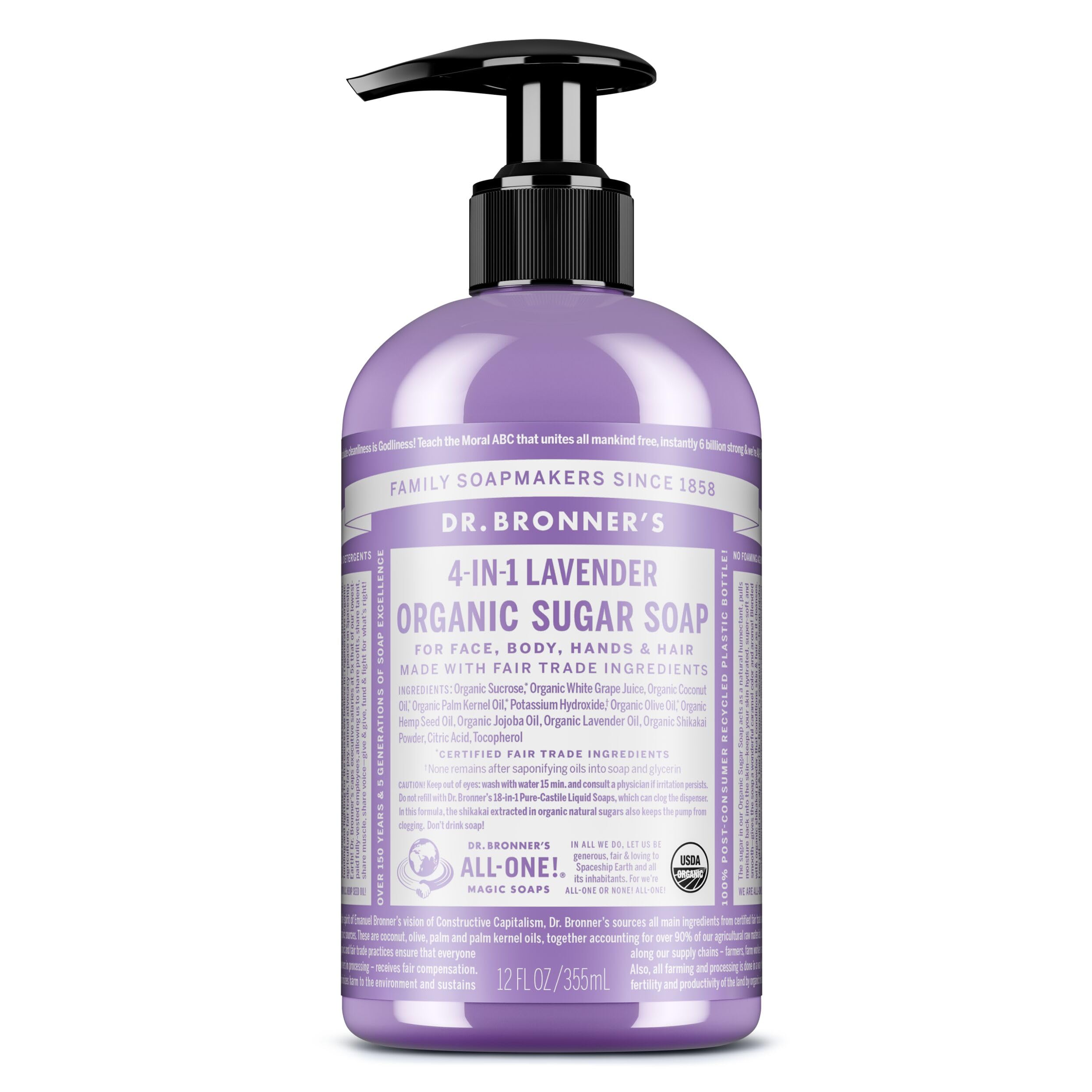 Dr. Bronner's Magic Soaps: Lavender Shikakai Hand Soap, 12 oz (2 pack)