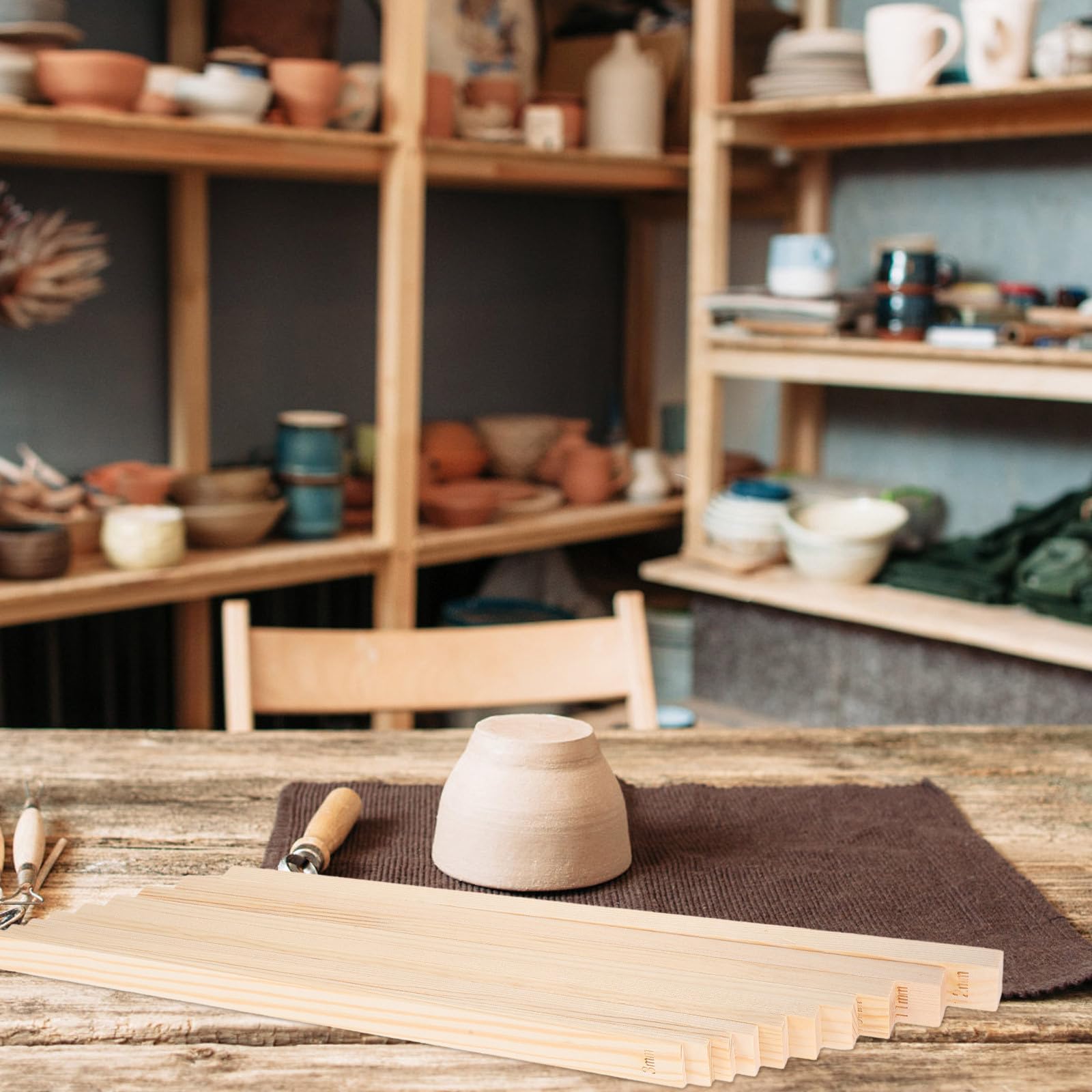 Outils pour Argile de Poterie, Guide de Profondeur, 20 Pièces