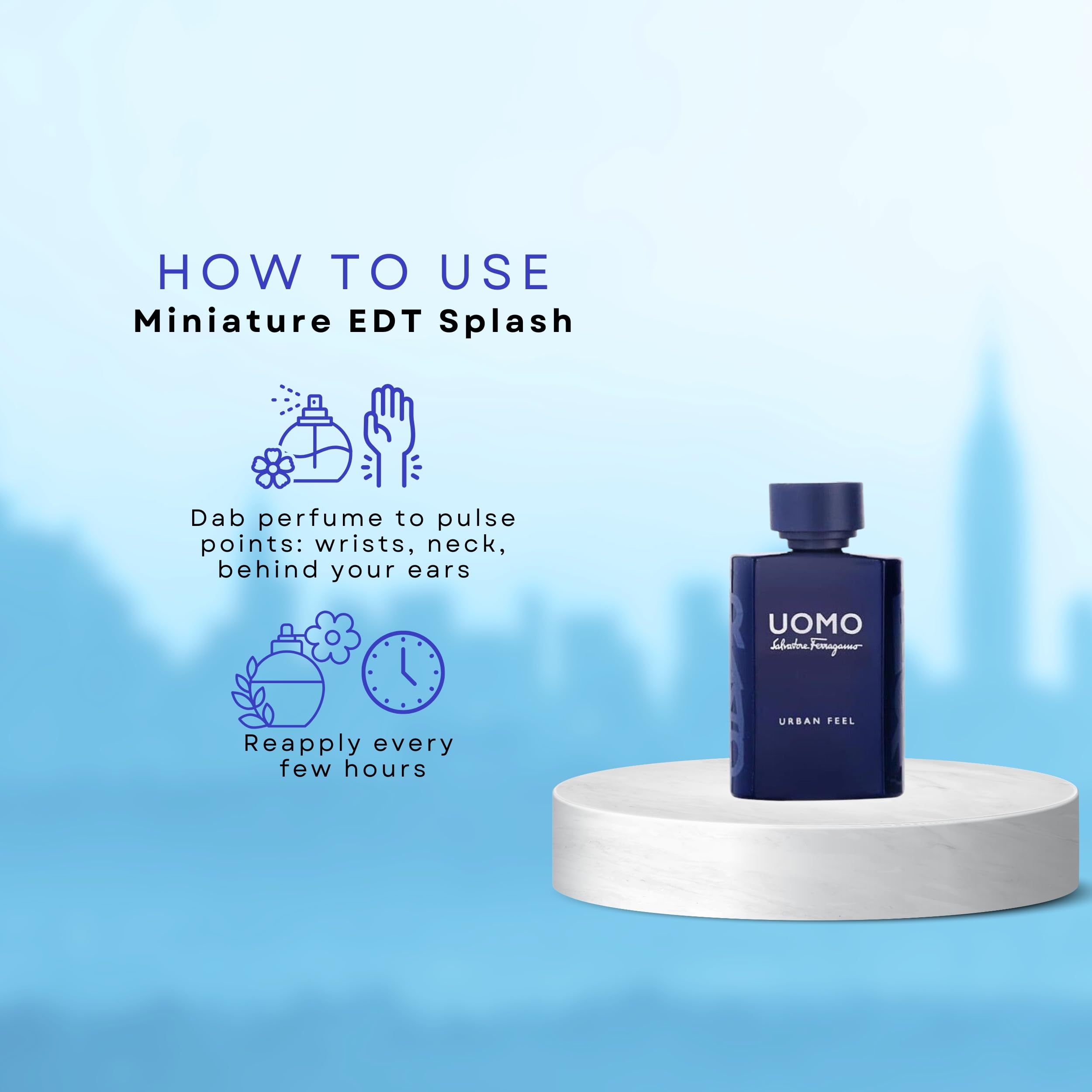 Amazon.com: Salvatore Ferragamo Uomo Urban Feel Mini perfume para