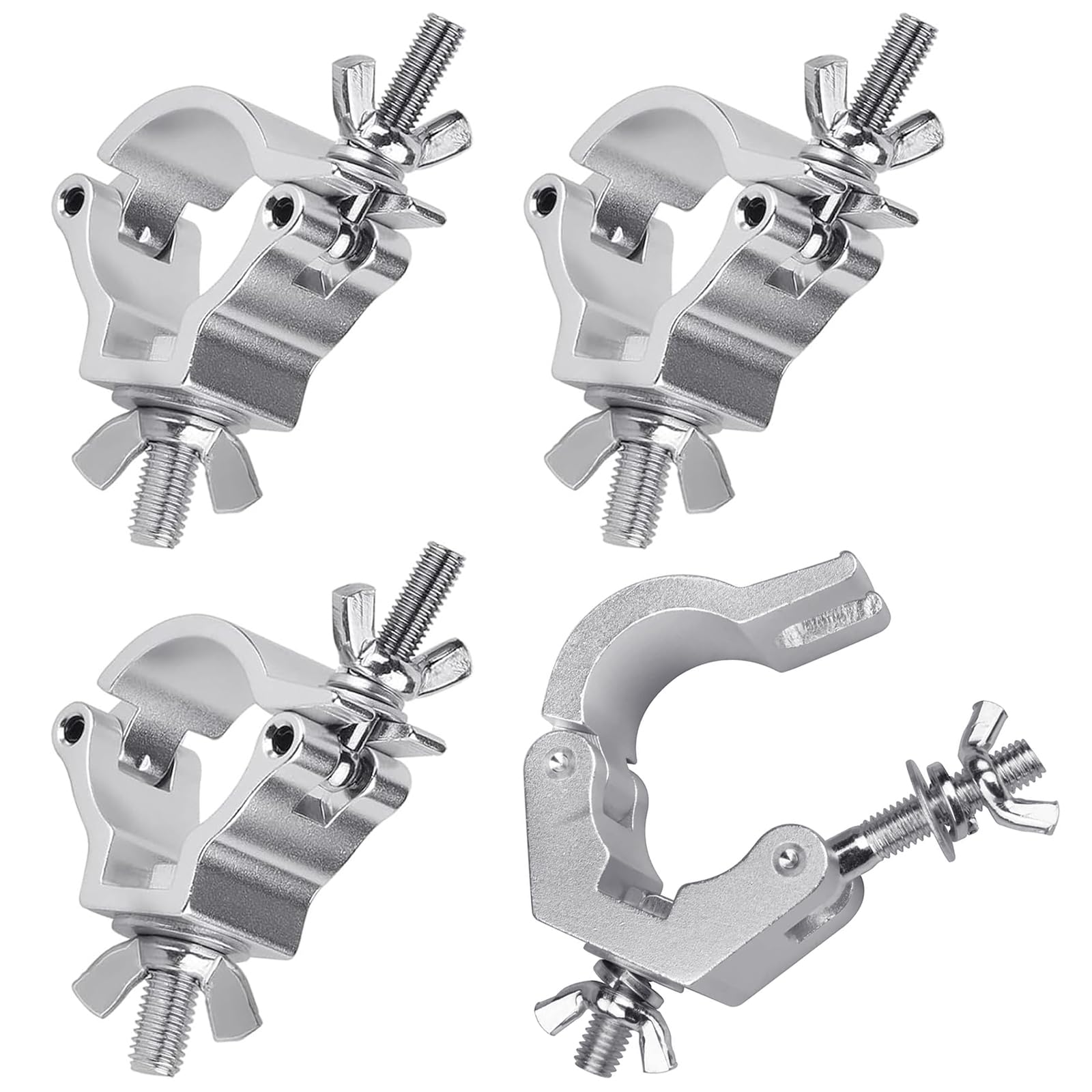 Truss Clamp 48-51mm Carga 100kg,Forreen 4 Pack Gancho para Truss Pinza de Gancho Truss Clamp Resistente Truss DJ O-Clamp para Fijacion Cabeza Móvil Hook O Clamps