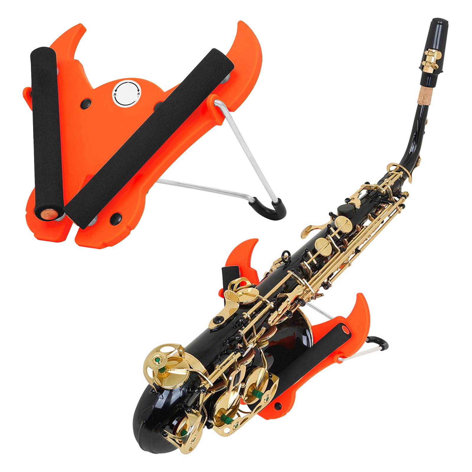 Soporte profesional para saxofón Altos para un soporte seguro y atractivo visual, soporte de ensayo para saxofón Altos