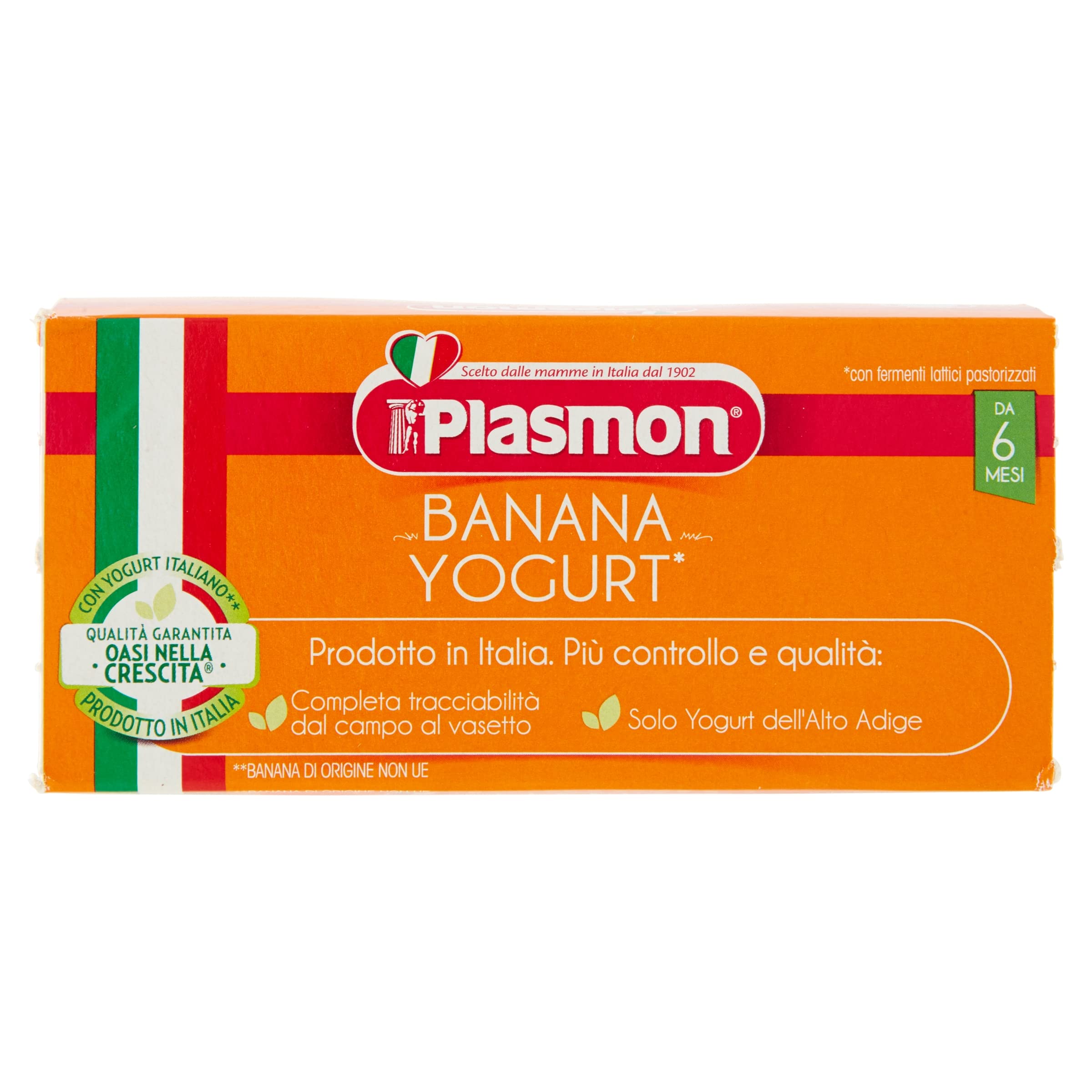 Plasmon Omogeneizzato Banana e Yogurt 2x120g (12 Confezioni)