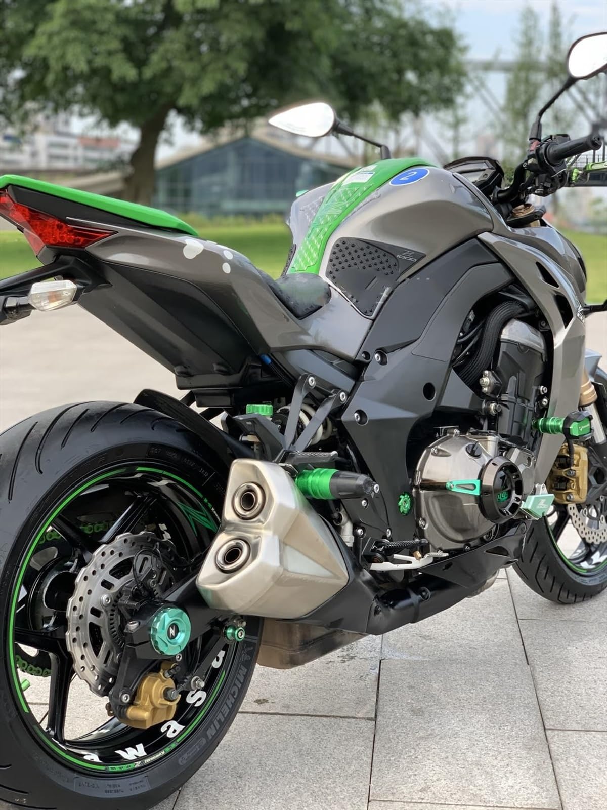 Amazon.co.jp: バイク用タンクパッド Compatible With KAWASAKI For 