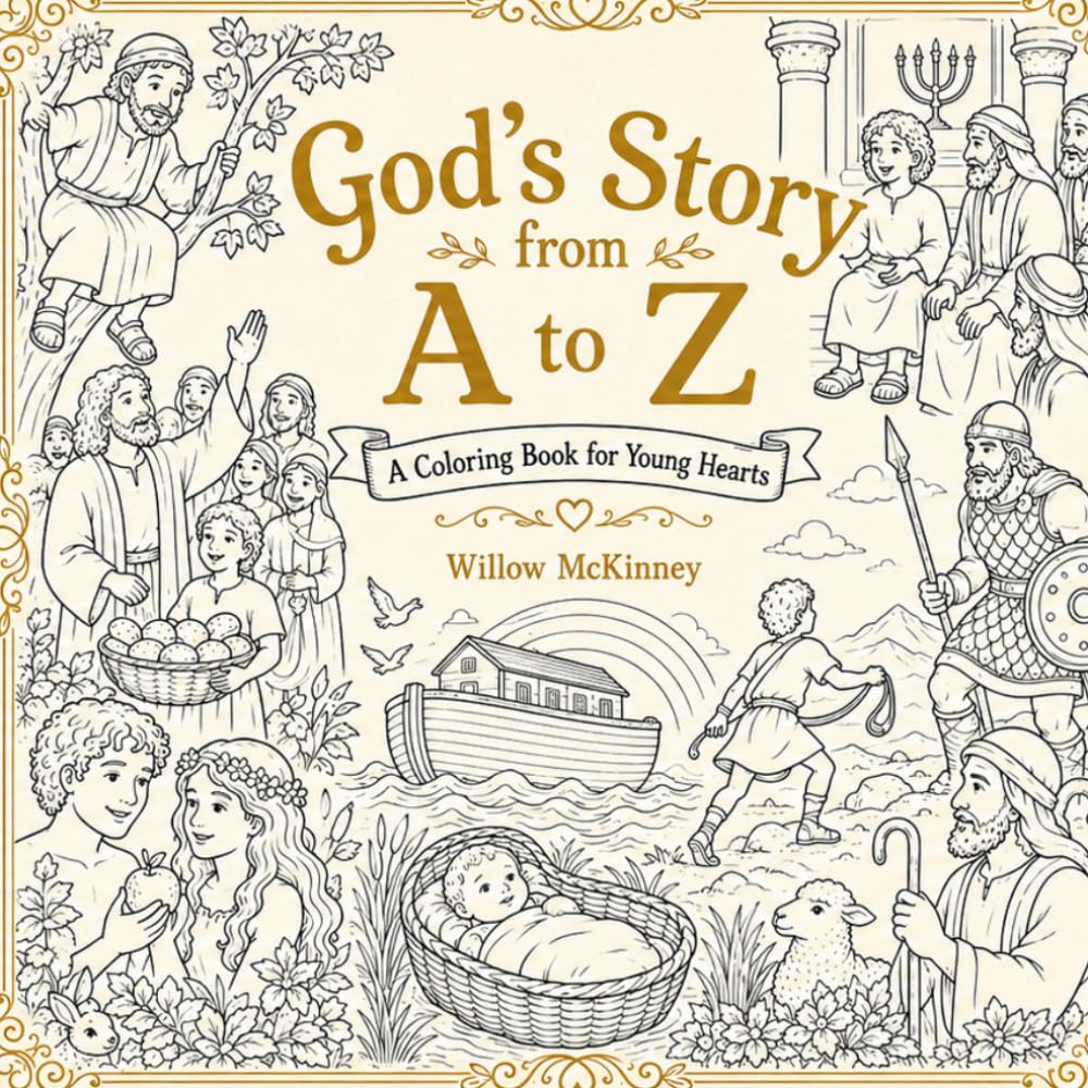 God's Story from A to Z: A Coloring Book for Young Hearts