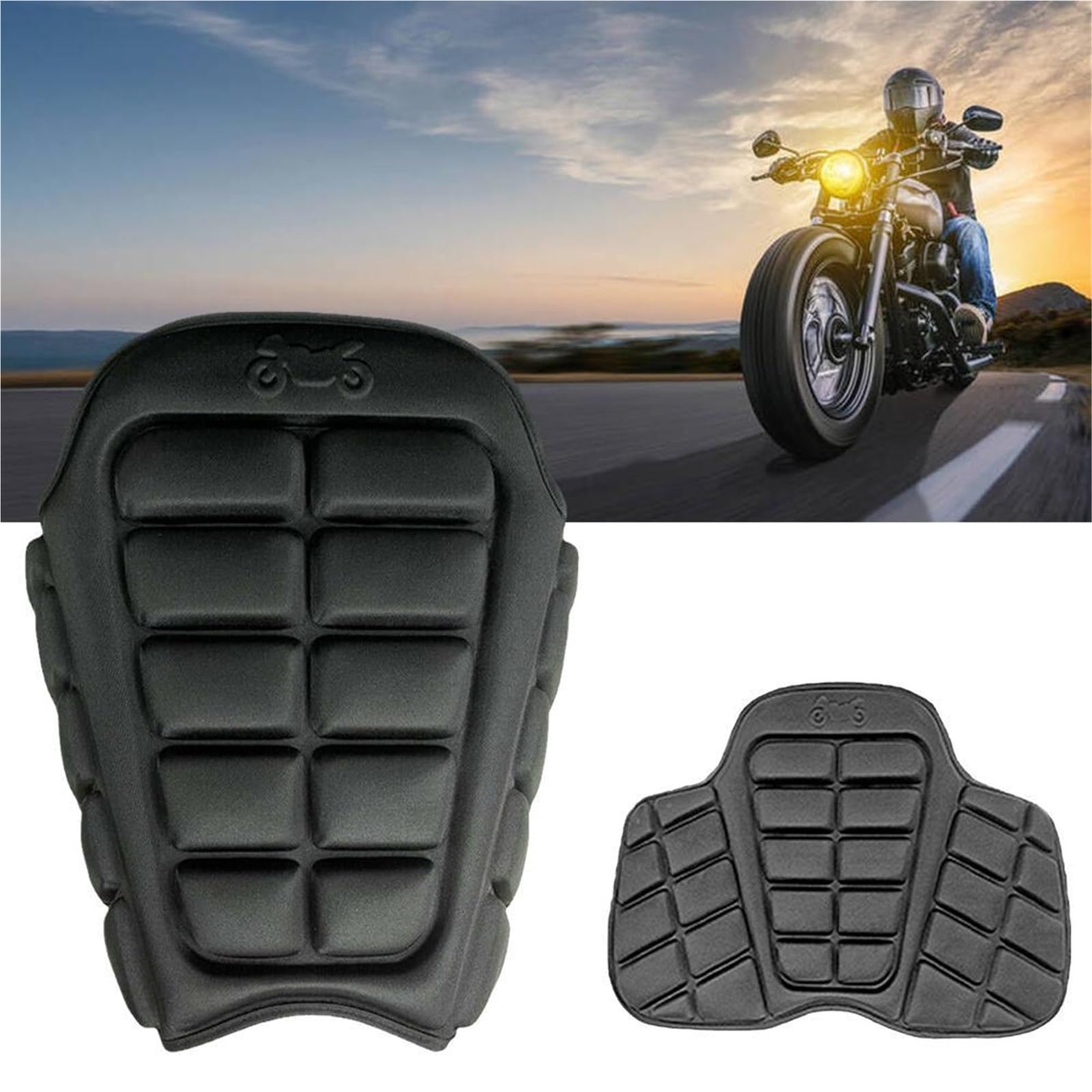 Universelles Air Comfort Gel-Motorrad-Sitzkissen, Kühlendes Dekompressionskissen
