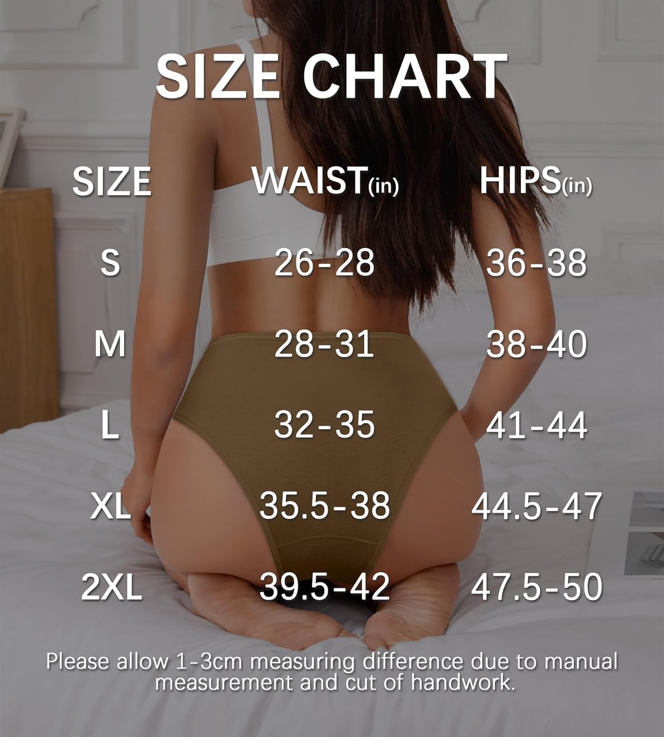 J-pone Underwear Women Pack High Waisted Bikini Panties Womens Underwear Cheeky Breathable Hipster Panties MultiPack - Image 7