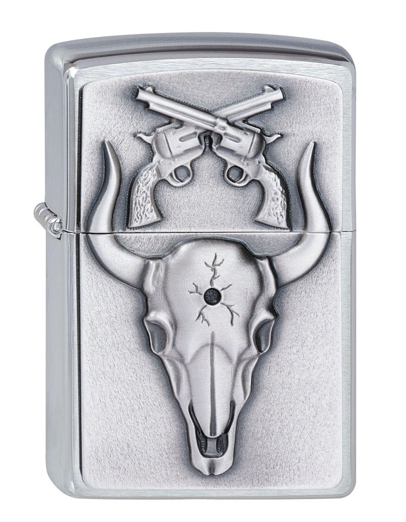 Zippo 2001668 Nr. 200 Longhorn Skull Emblem