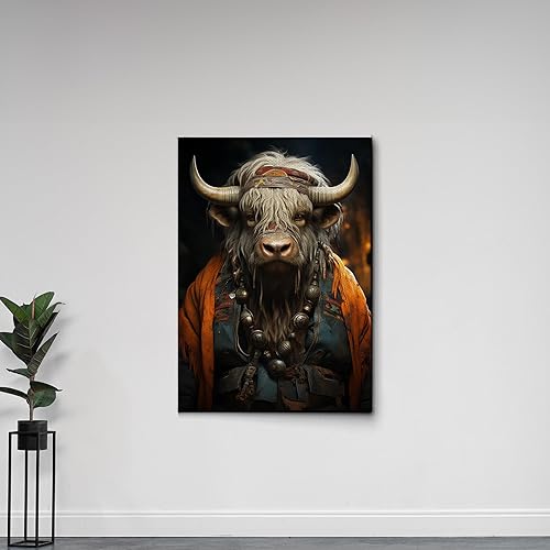 printable wall art, aesthetic room decor, fireplace mantel art, nursery wall decor, yak printing art, yak