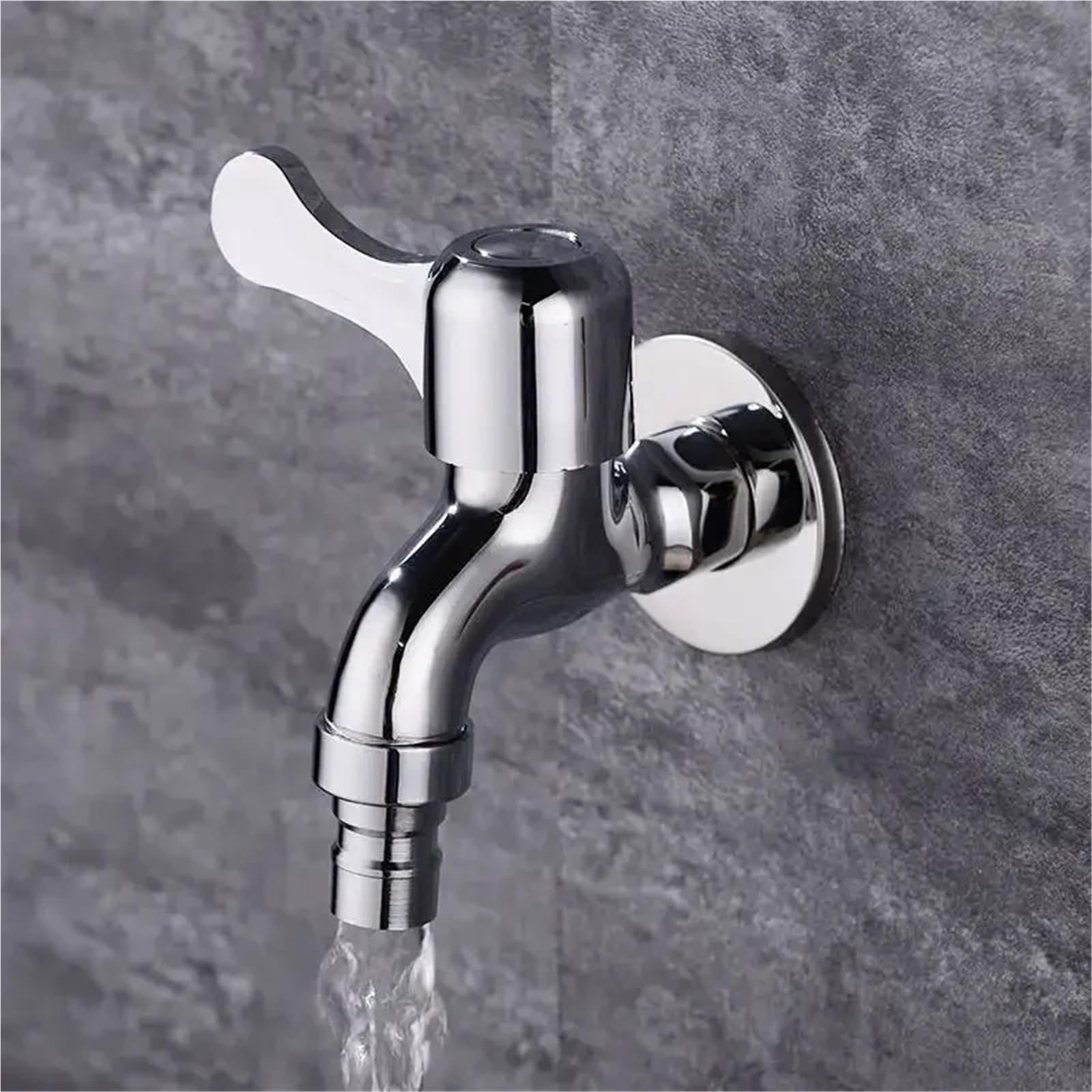 Grifos para Lavadora, Grifo de Cobre empotrable en la Pared, núcleo de válvula, Lavadora, Entrada de Agua de 4 Puntos de 1/2 "para grifos de Piscina para fregona doméstica (Boca Afilada)