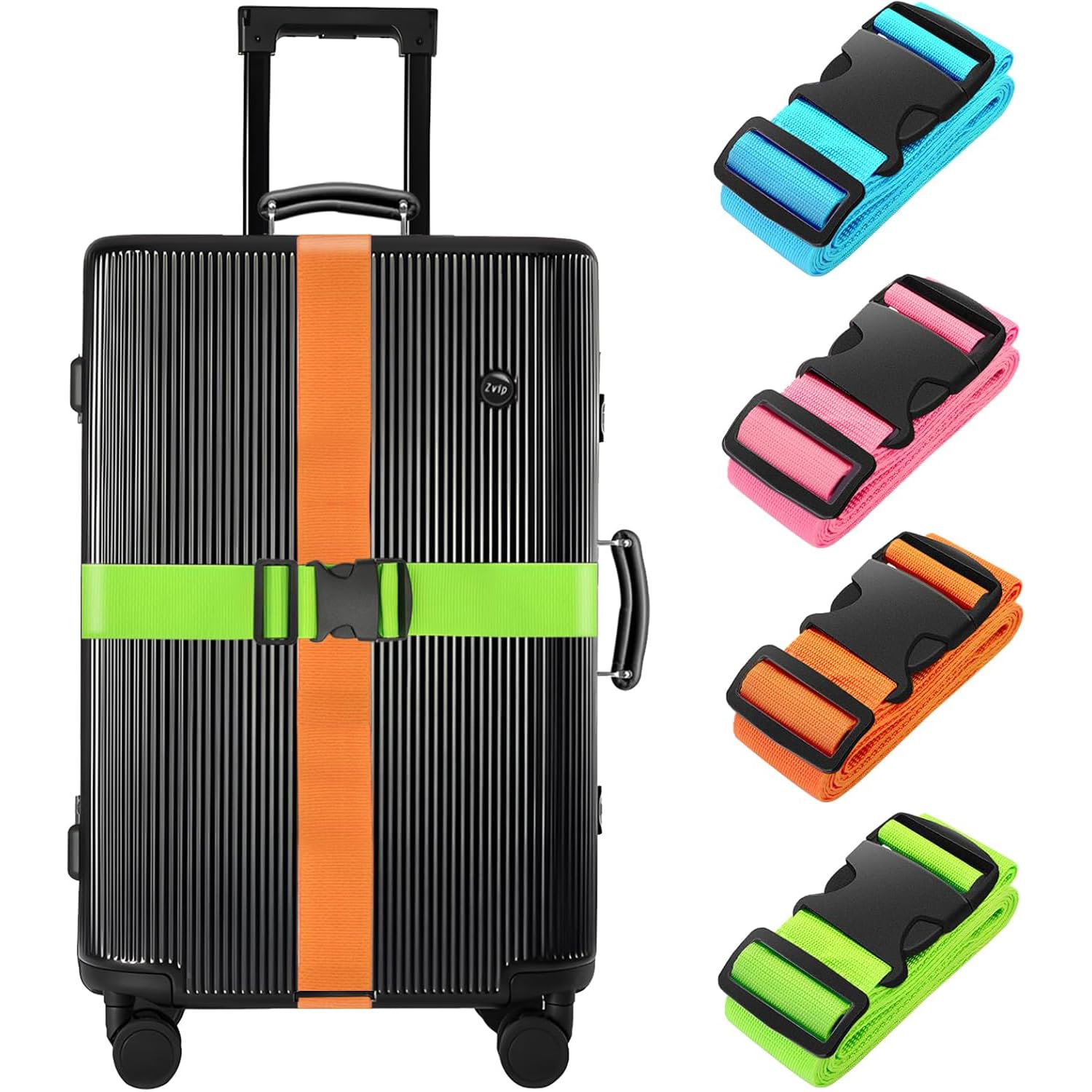 YelaJoy 4 Pack Luggage Straps 86.6