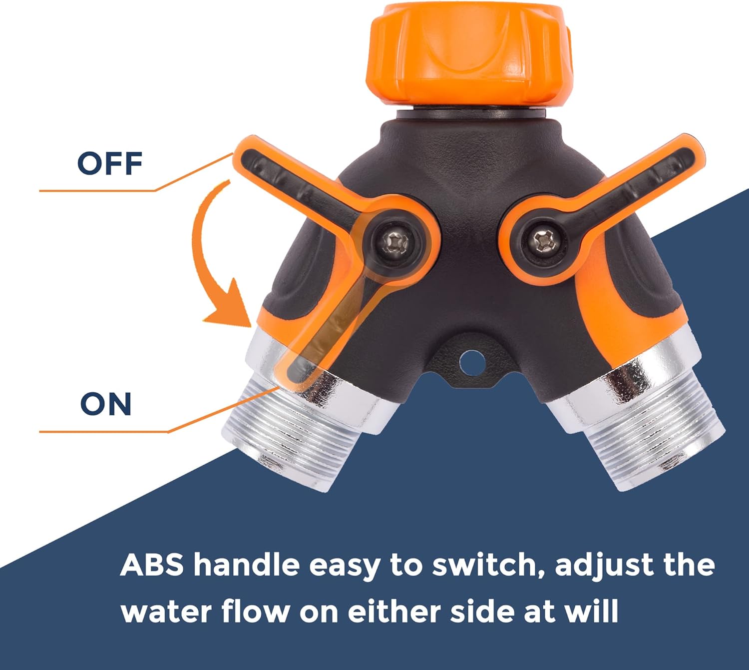 Giraffe Tools Garden Hose Splitter 2 Way Heavy Duty with Garden Hose 100ft x 5/8", Water Hose Heavy Duty