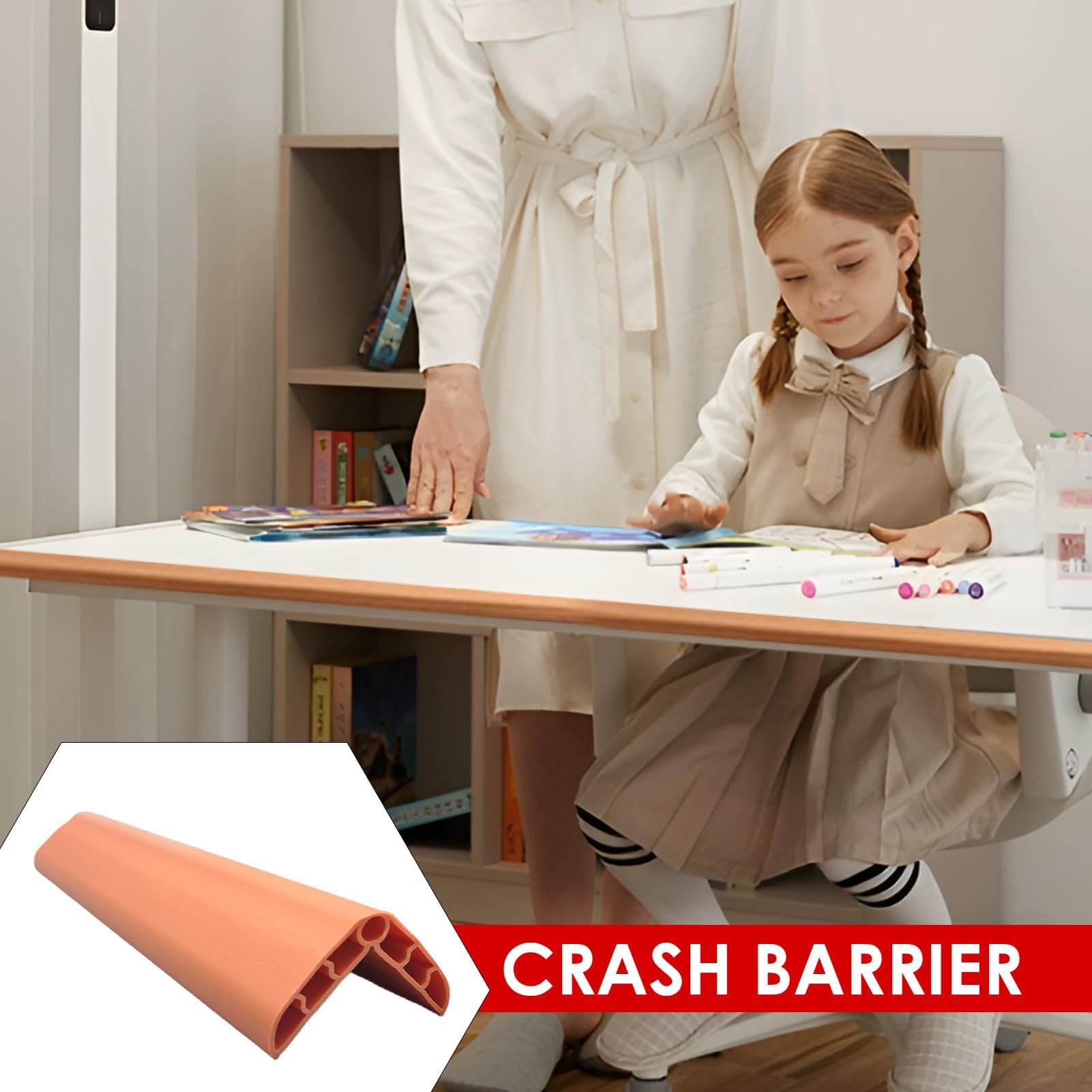 Protezioni angolari adesive per mobili, 90 cm, anti-collisione, paracolpi per cameretta, camino, telaio del letto, bancone, scale, garage