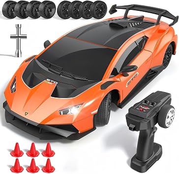 Lamborghini Remote Control Car 118 Scale Lambo Toy Car for Kids Orange