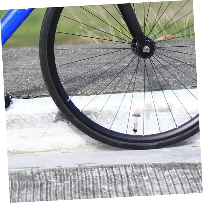 Set de 4 tapas decorativas de válvula para neumáticos de bicicleta miniatura 5