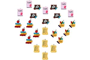 Teacher Jibbitz: SUNNYCLUE School Resin Charms