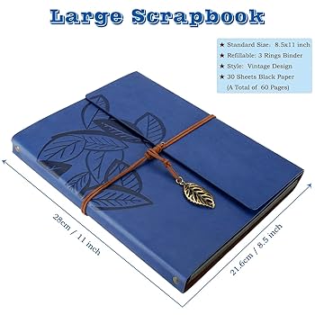 Amazon.co.jp: ZEEYUAN スクラップブックキット 8.5x11インチ