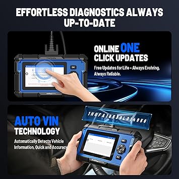 TOPDON ArtiDiag600 Pro, OBD2 Scanner Diagnostic Tool for All Systems, Code Reader Scan Tool with 9 Essential Maintenance Functions, Upgraded Version of AD600S/AD500, Lifetime Free Update