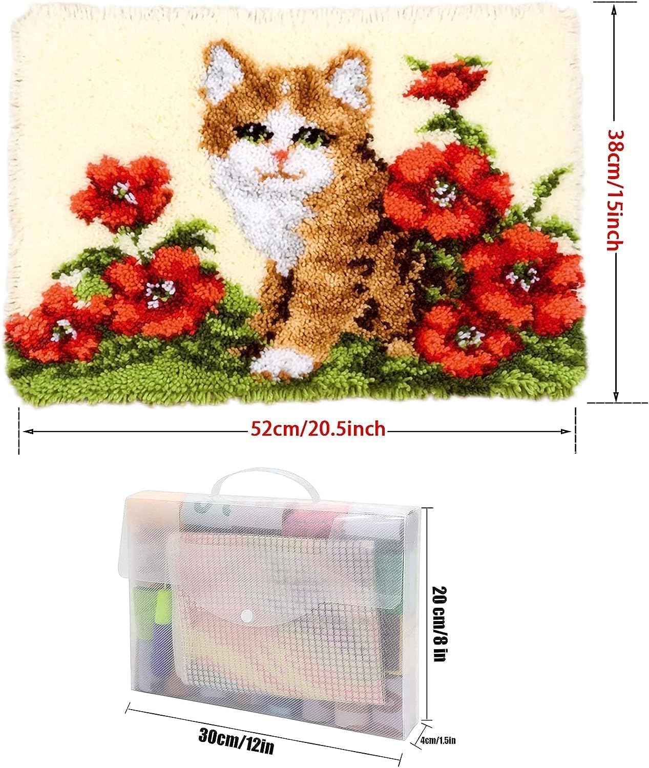 "Latch Hook Kit Rug - Cat Pattern" - Image 8
