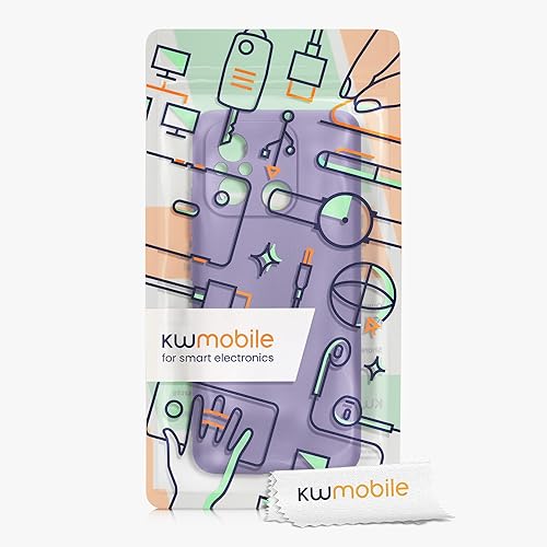 Miniatura 7 de kwmobile Funda compatible con Xiaomi Redmi 12C - Funda trasera de TPU suave - con aspecto metálico - Azul metálico violeta