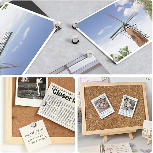 Miniatura 6 de 20 juegos de chinchetas magnéticas, tachuelas magnéticas, carteles y colgadores de fotos para paredes, tablones de anuncios