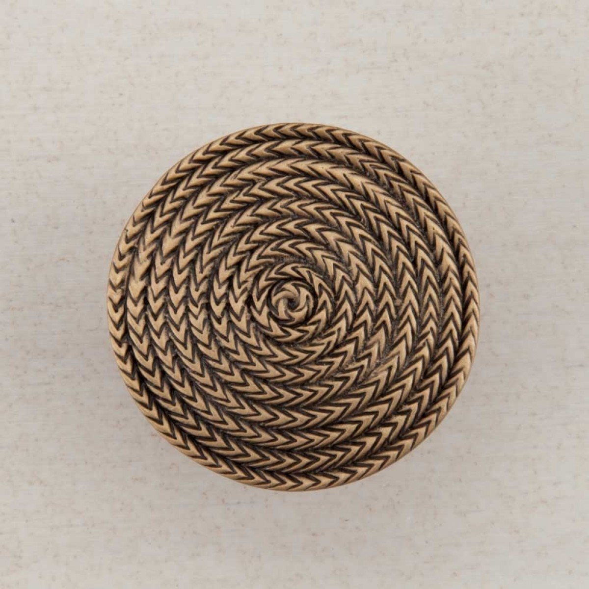 Bouton de placard en corde doré musée pour meuble