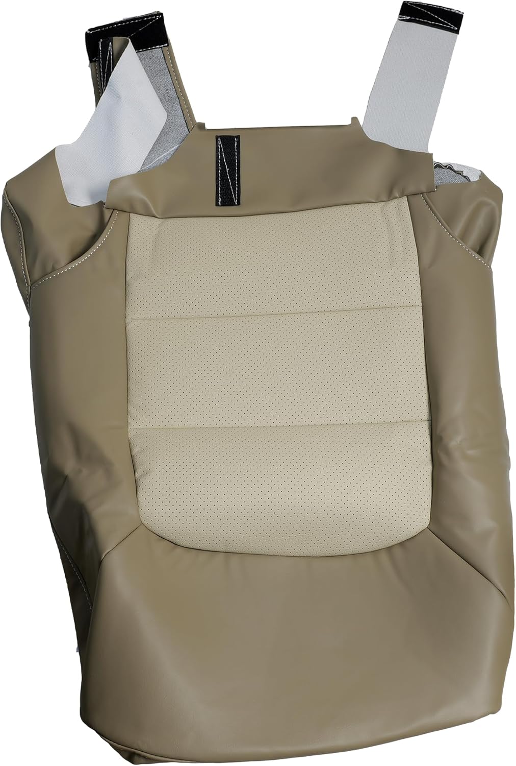 Seat Cover Tan Synthetic Leather for Ford Expedition Eddie Bauer 2003 2004 2005 2006 4x4 2WD 4.6L 5.4L Driver Bottom