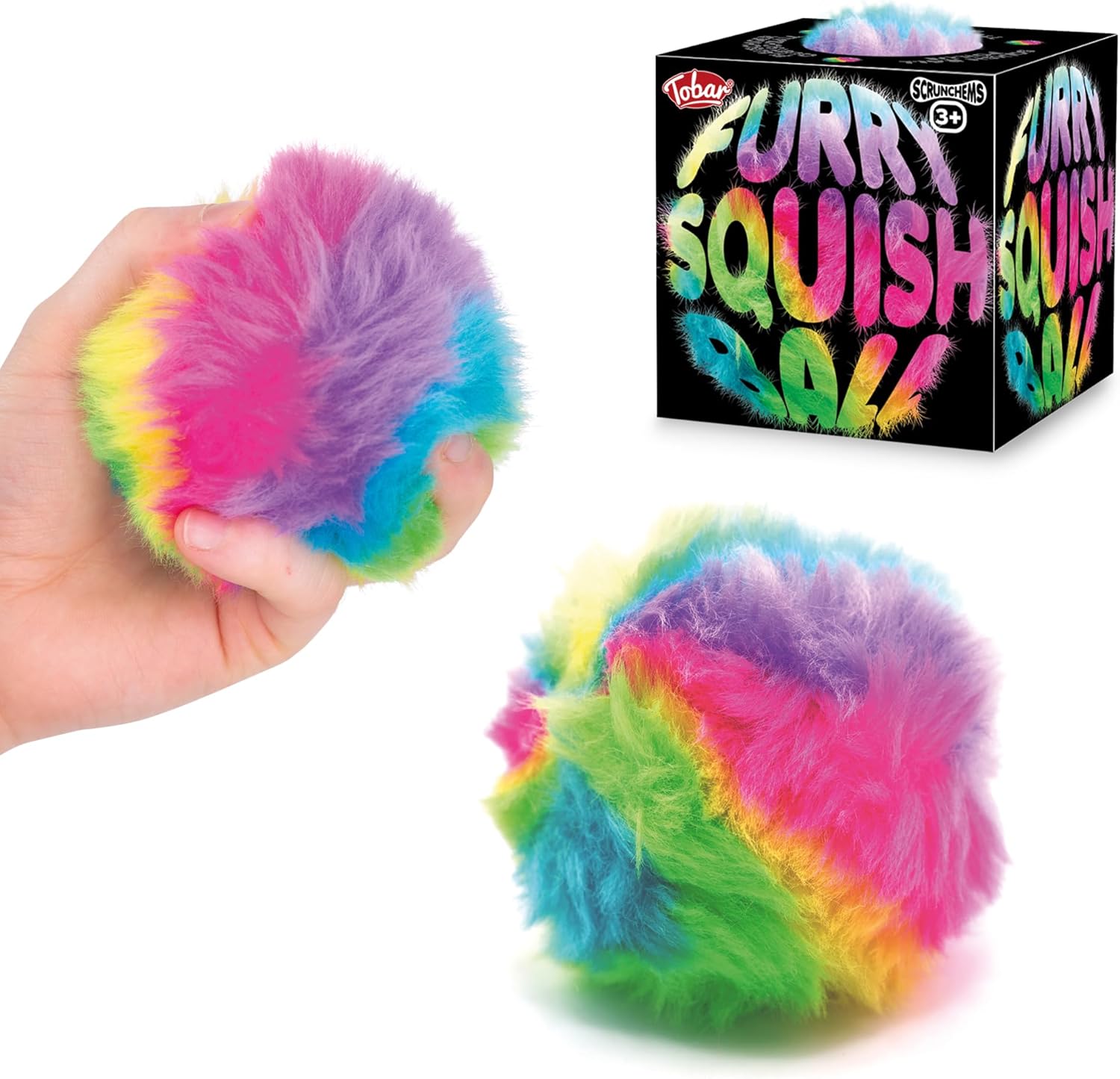 Tobar 38593 SCRUNCHEMS Furry Squish Ball