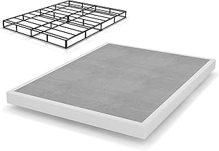 THEOCORATE Cal King Box Spring, 5 Inch Low Profile Metal Spring, Heavy Duty Structure with Cover, Mattress Foundation, Noise Free, Non-Slip, Easy Assembly