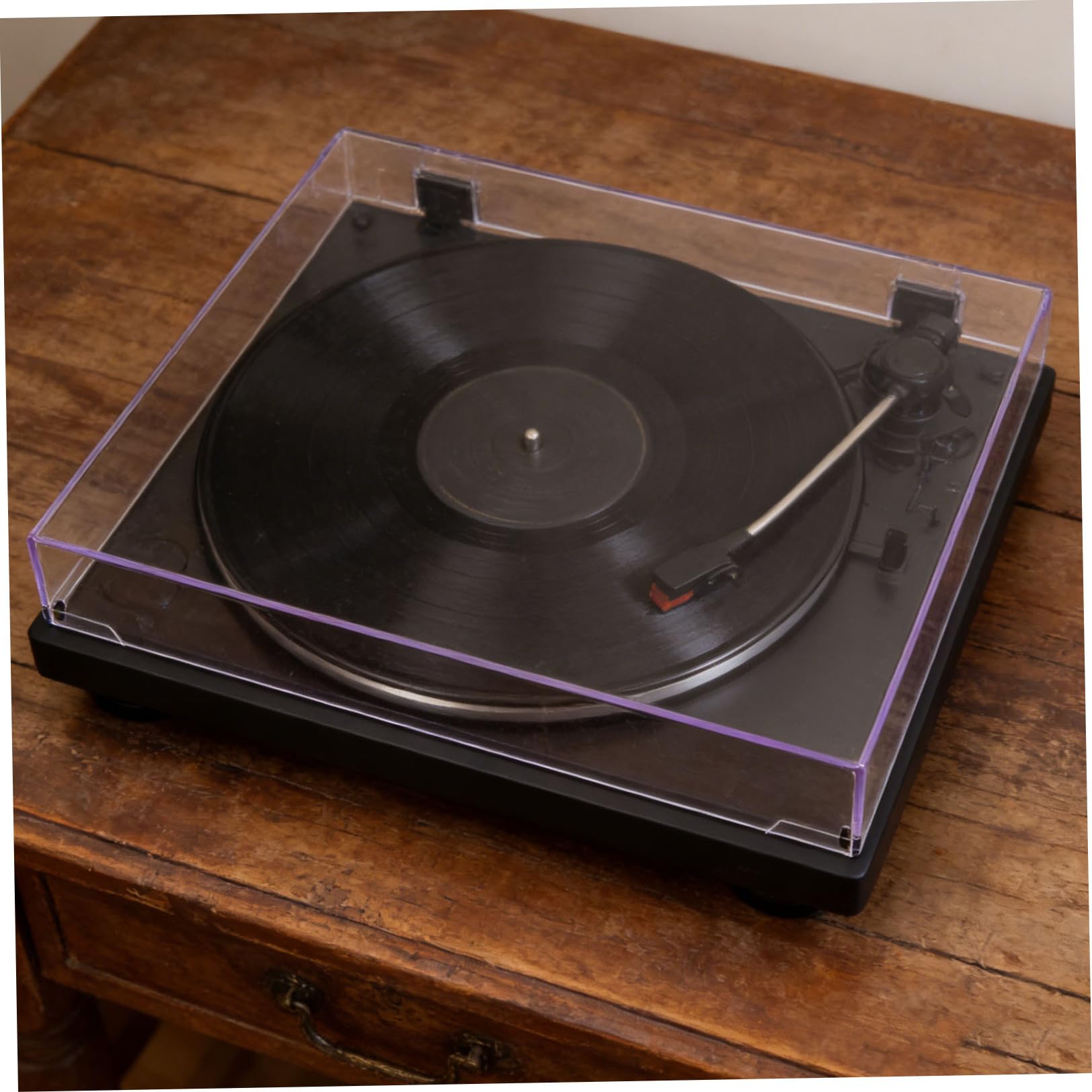 Protezione antipolvere in acrilico trasparente per - Coperchio rettangolare per dispositivi audio domestici 16,2x13,2x2,4 pollici