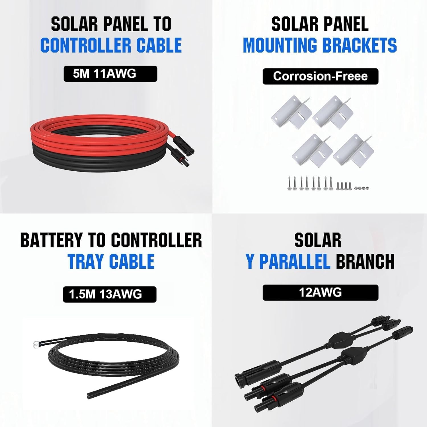 ECO-WORTHY 240W Solarmodul System Inselanlage netzunabhängiges Kit für Wohnmobil Camper: 2 Stücke 120W Solarmodul + 30A Laderegler + 600W Sinuswechselrichter