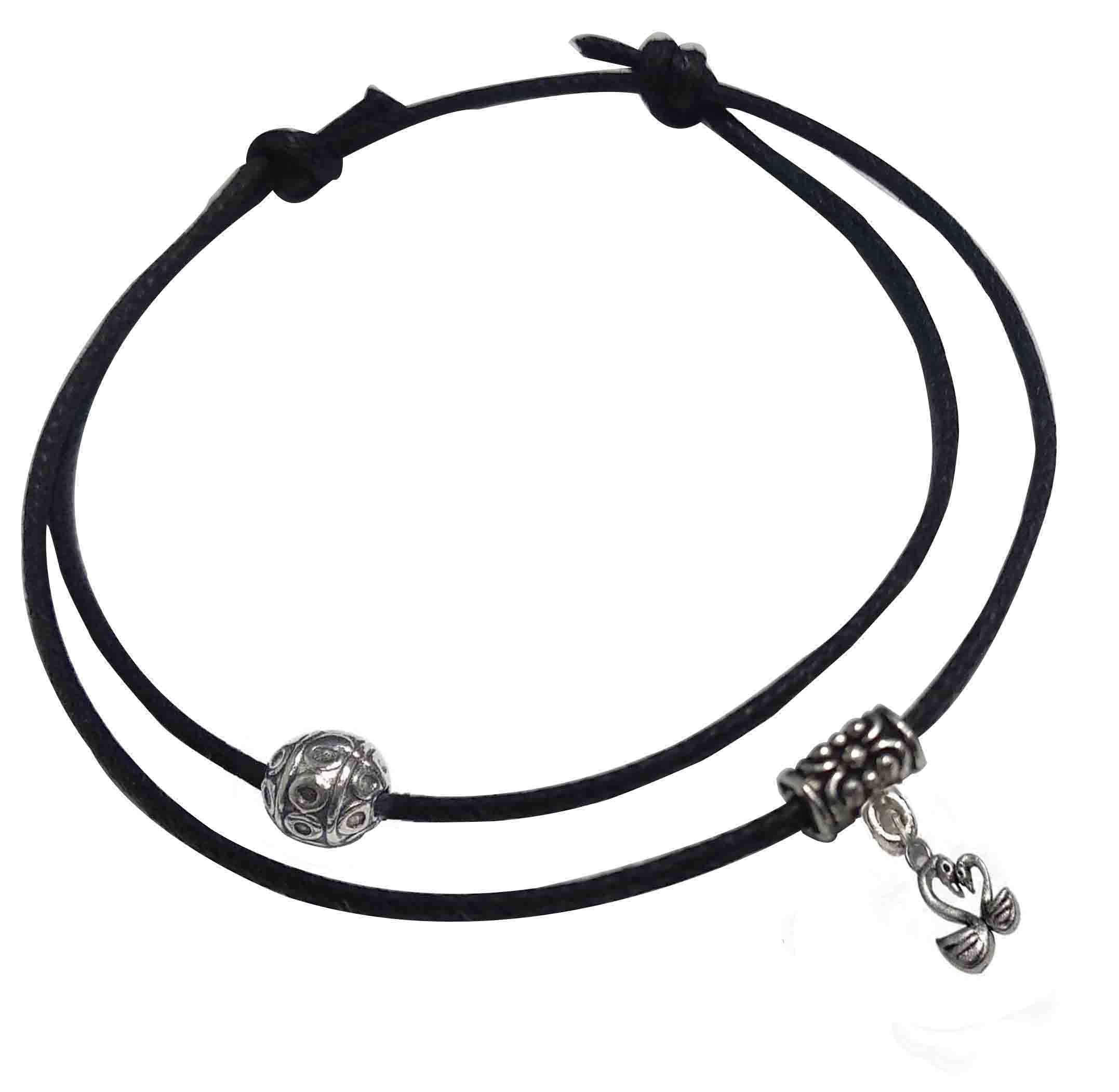 GURJARI JEWELLERS Adjustable Black Thread Anklet with Oxidised Beads for Girls (Love Bird)/nazariya anklet (B08CFWTSZG) Amazon Price History, Amazon Price Tracker