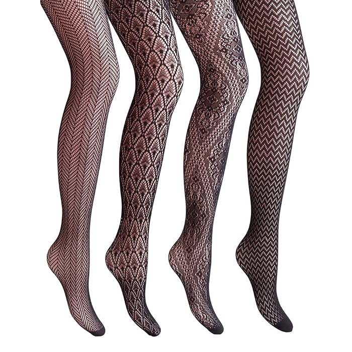 Women Patterned Fishnets Tights 