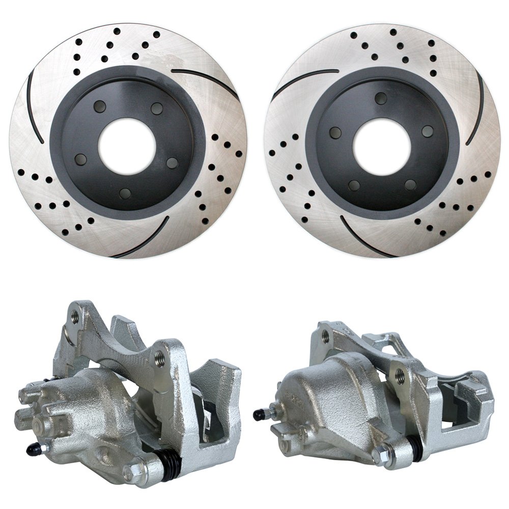 Pro Rotor Racing SilverShield Pro Rotors AutoShack Drilled & Slotted Front S - Zinc ...