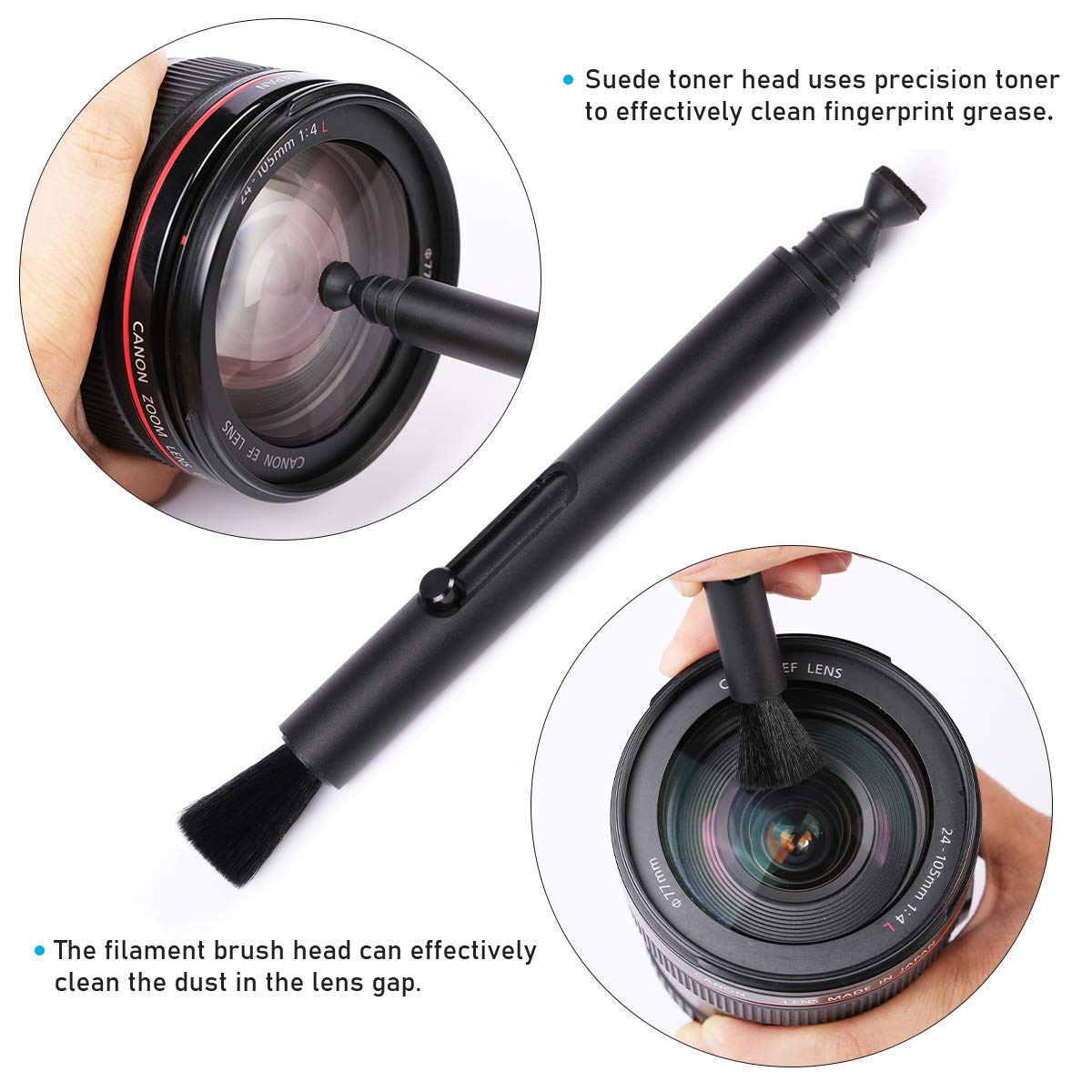 VSGO VS-A3E Warp-up Kamera Reinigungskit Tragbare Tasche Luftgebläse Objektiv Reinigung Stift Spray Baumwolltupfer Tuch für Kameralinse Optisches optisches Telefon