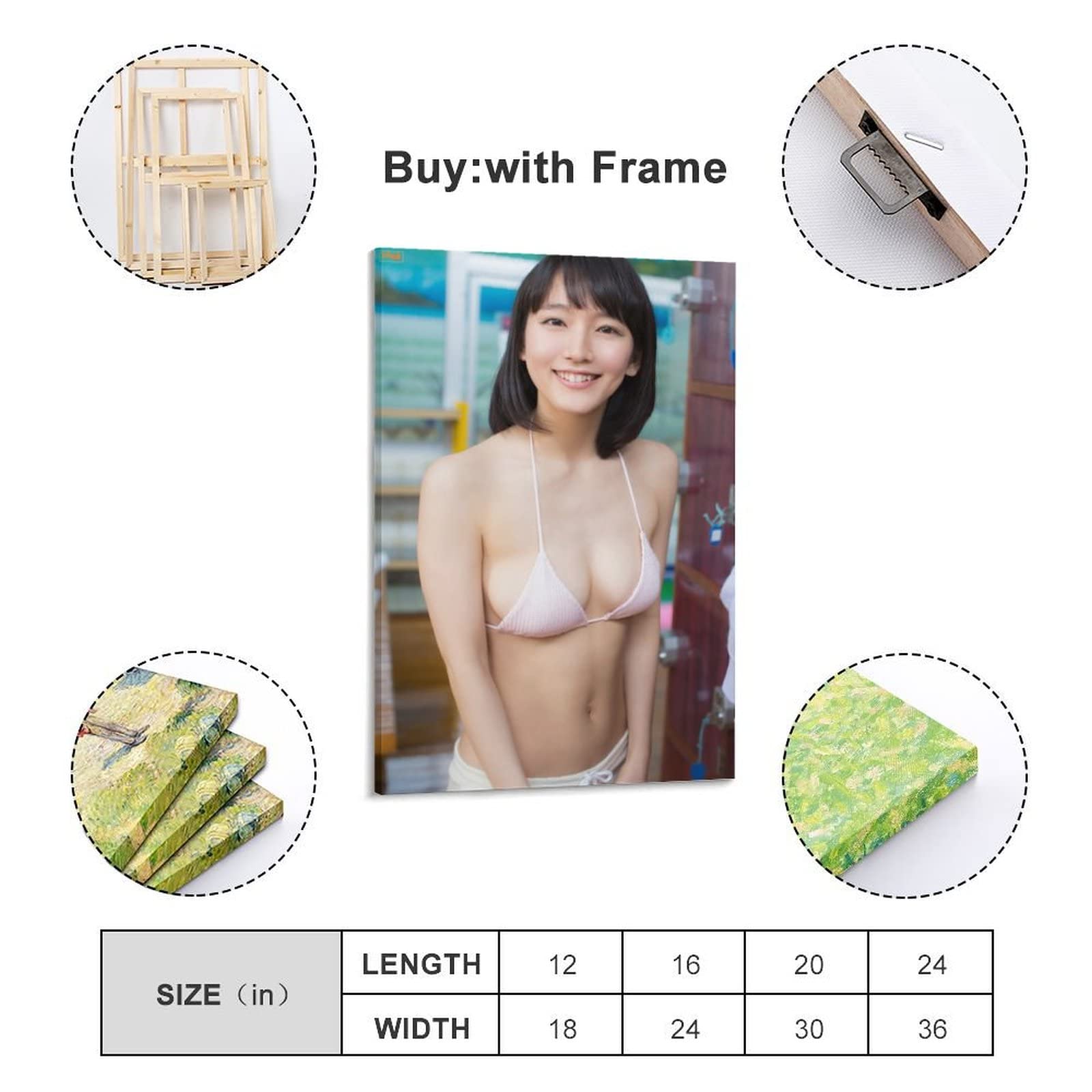 Amazon.co.jp: 吉岡里帆写真セクシー壁飾り清純女神下着ポスター