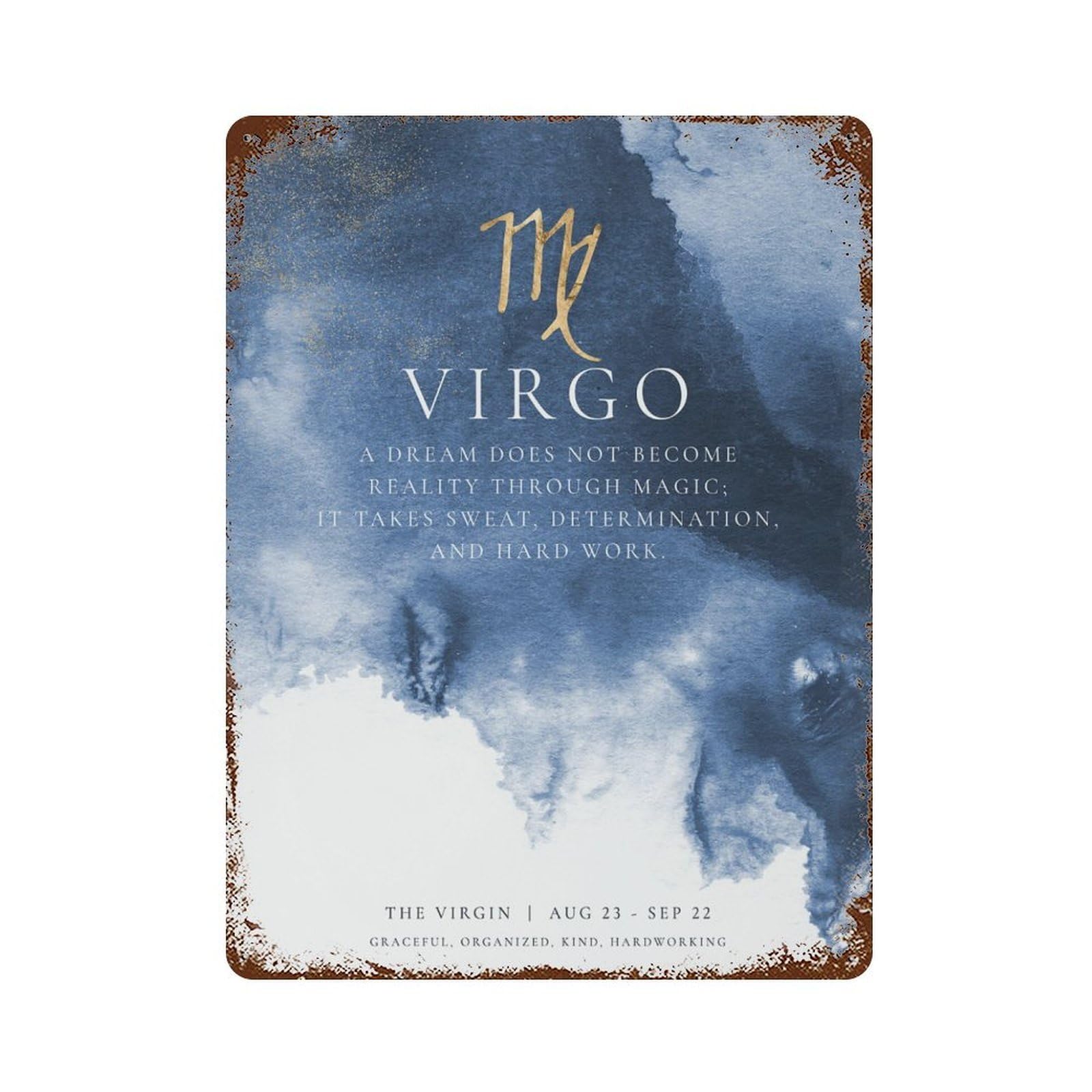 xiaoxiaoshen Virgo Zodiac Virgo Constellation (1) Wall Decor Art Metal Tin Poster Modern Home Decor Art Home Bar Shop Decorations Vintage Sign 40x30cm