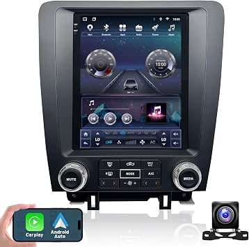 9.7" 4+64GB Radio for Ford Mustang Stereo Upgrade 2010 2011 2012 2013 2014 | 8 Core Android 13 5Ghz WIFI Carplay Andriod Auto GPS T-Style Mustang HD Touch Screen Head Unit FM DSP SWC 1080P Backup Camera