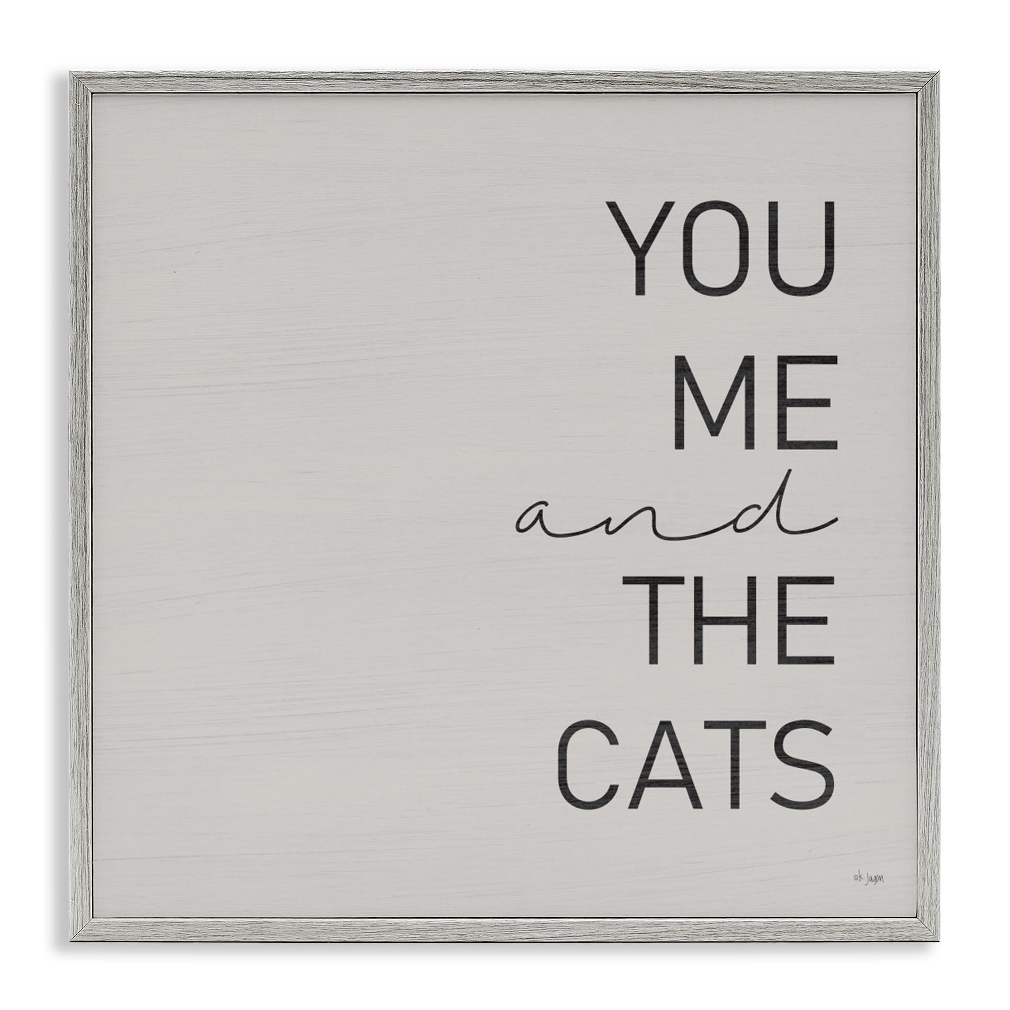 Impression giclée You Me & Cats tableau pour salon moderne et cocooning